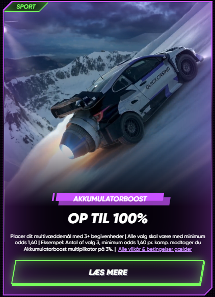 CasinoMoto-kampagne: Akkumulatorboost op til 100 %