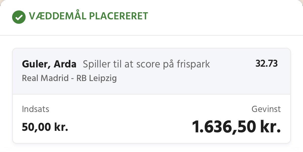 Guler frisparksmål