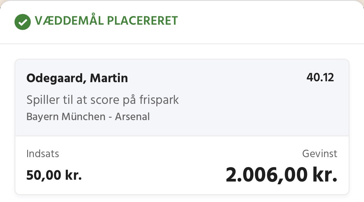 Ødegaard frisparksmål